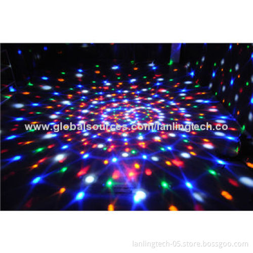 Remote Control DMX 6W RGBYWV Rotation Crystal Ball Party LightNew